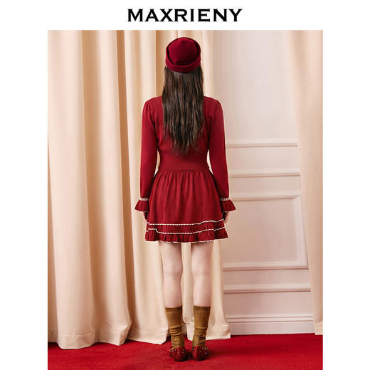 荷叶袖修身毛衫春季2026(货号:MF86SW754) 商品图3