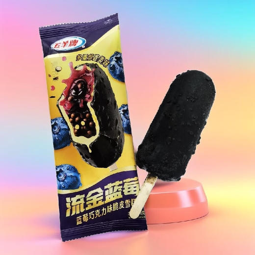 【新品尝鲜10元/3支】五羊牌支装流金蓝莓蓝莓巧克力味脆皮雪糕78G/五羊牌支装金玉巧巧香草巧克力味脆皮雪糕75G【套餐内口味可混搭】 商品图1
