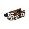 Westory2026年春季圆头平底豹纹马毛皮休闲浅口鞋玛丽珍单鞋W26AE51001 商品缩略图0
