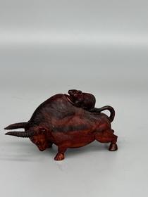 鼠你最牛°小叶紫檀摆件