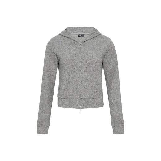 Oneup花纱短款连帽拉链薄卫衣 商品图5