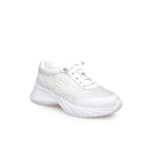 豪麟名鞋奥莱迪嘉女鞋时尚休闲鞋牛皮革/网DJXXO61WX203白色  原价1960元 商品图0