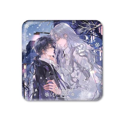 惊封 我在无限游戏里封神 临冬之吻 双人方形徽章 吧唧 国谷 耽美 商品图0