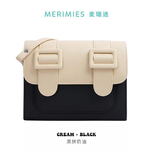 泰国 MERIMIES麦瑞迷 剑桥包拼色纯色 单肩邮差包斜挎包女包包 商品图0