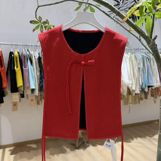 【抖音专属】新中式马甲(24804219B丹罽） 商品图1