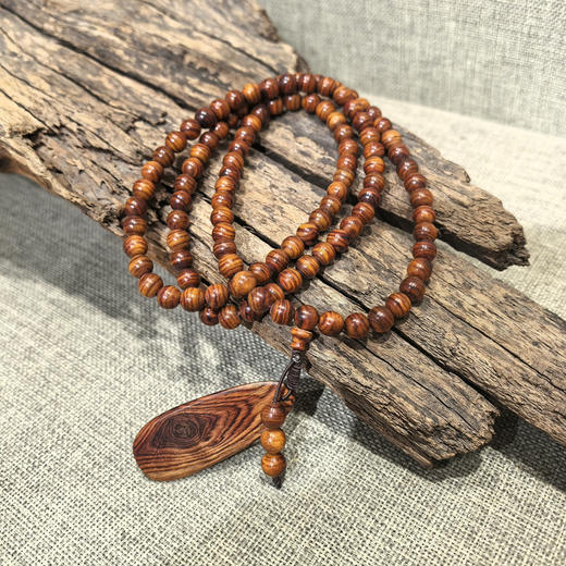 海南虎皮纹0.8*108颗手串 商品图0