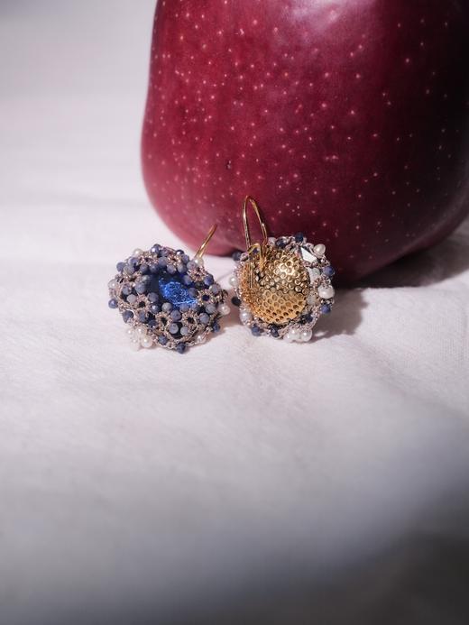 北京仓｜Lorina Balteanu-HEPBURN-蓝宝石 珍珠 耳环［法国设计师］ 商品图3