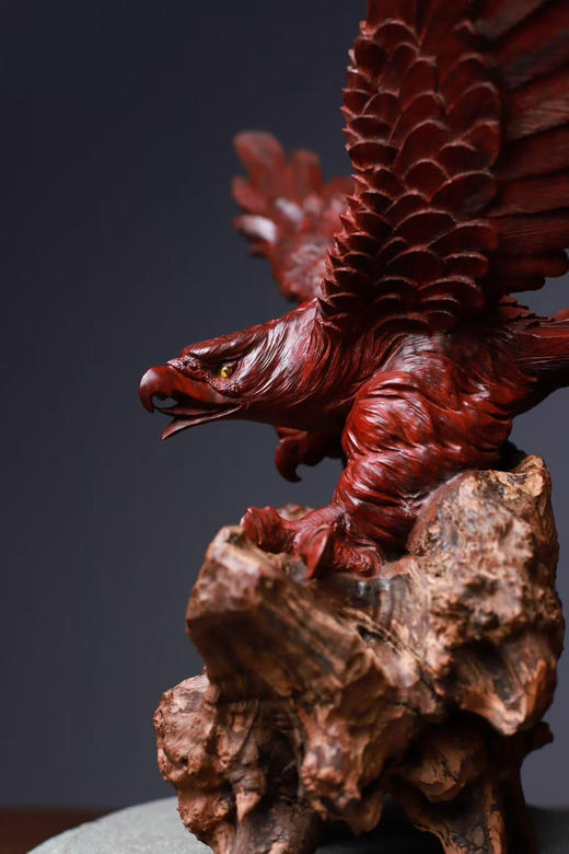 精雕大展宏图小叶紫檀摆件 商品图2