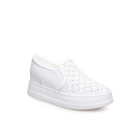 豪麟名鞋奥莱迪嘉女鞋时尚休闲鞋牛皮革DJXXO61WX207白色  原价1660元