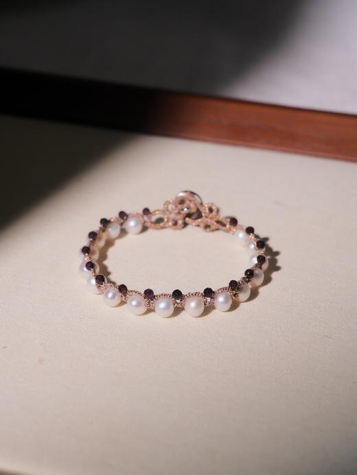 北京仓｜Lorina Balteanu-DALLAS-珍珠 石榴石 手链［法国设计师］ 商品图2