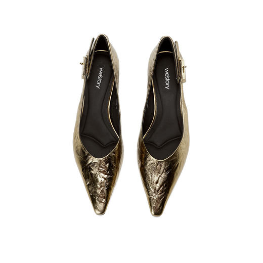 Westory2026年春季尖头低跟牛皮单鞋通勤百搭浅口鞋镂空单鞋W26AH51011 商品图10