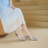 Westory2026年春季牛皮低跟尖头穆勒拖鞋休闲百搭空凉鞋S26AH51221 商品缩略图1