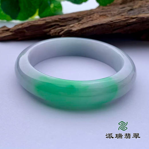 派瑞翡翠 翡翠手镯 糯种 绿色 商品图2