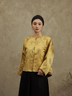 盛唐婧 |龙纹织金宋锦外套