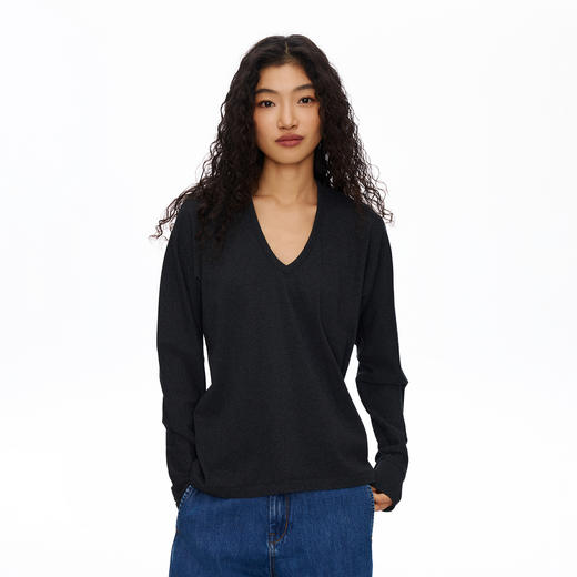 Oneup全棉一片式水滴领长袖 商品图2