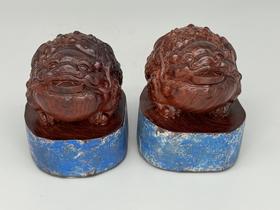 拆房老料金蟾摆件