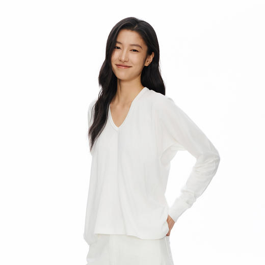 Oneup全棉一片式水滴领长袖 商品图3