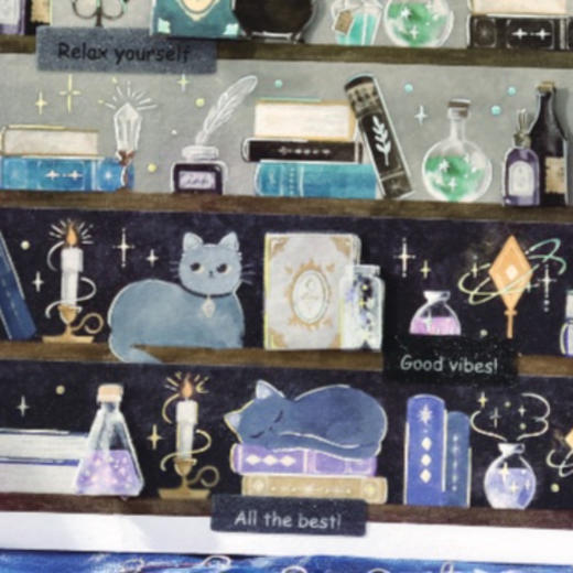 2026春季新品 BGM胶带幻想 猫咪 植物 复古 商品图0