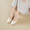 Westory2026年春季小方头坡跟牛皮玛丽珍单鞋通勤休闲百搭浅口鞋W26AE51021 商品缩略图1
