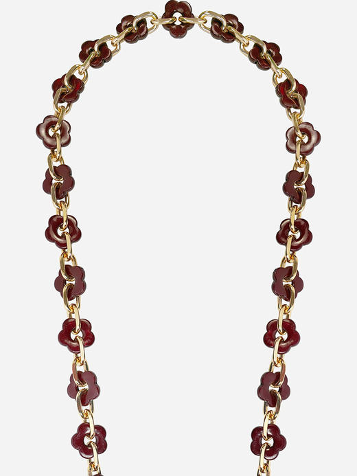 北京仓｜La Coque Française-CASSY-酒红色 花朵 长款 手机链［法国设计师］ 商品图2