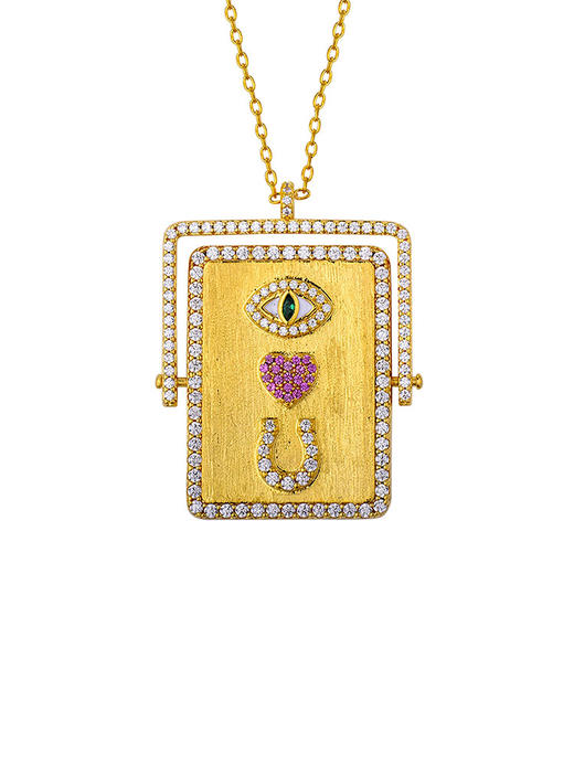 北京仓｜MYA-BAY-TO THE MOON-眼睛形 心形 马蹄形 项链［比利时设计师］ 商品图0