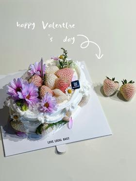 淡雪白草莓之恋·奶油蛋糕