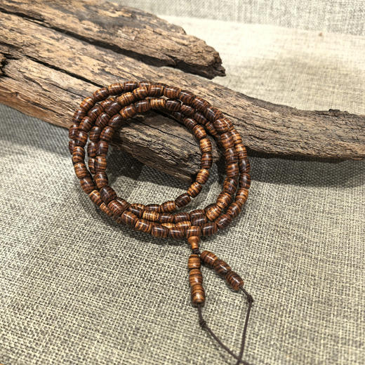 海南虎皮纹腰鼓珠0.6/0.8*108颗手串 商品图0