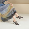 Westory2026年夏季尖头高跟穆勒拖鞋渔网鞋空凉鞋W26AH50971 商品缩略图1