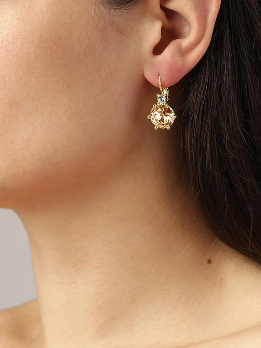 北京仓｜Dyrberg Kern-BEGONIA-金色水晶 耳环［丹麦设计师］ 商品图0