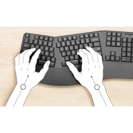 美国品牌 Insignia 105键全尺寸无线人体工学薄膜键盘 - 黑色 商品图3