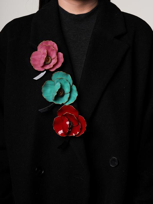 北京仓｜Cilea Bijoux-POESIE-虞美人 胸针［法国设计师］ 商品图0