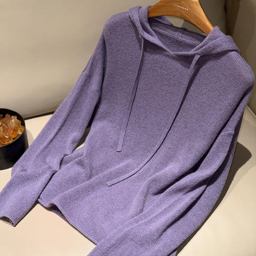 【特价不退换】【预售7天】良木礼山羊绒连帽上衣（3223F） 商品图1