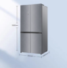 容声（203037）一级能效十字对开门四门风冷无霜平嵌零嵌入式超薄电冰箱 BCD-505N50CZGAK【青黛影】 商品缩略图3