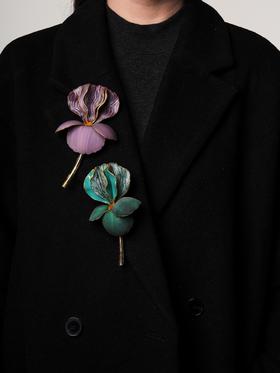北京仓｜Cilea Bijoux-IRIS-鸢尾花 胸针［法国设计师］
