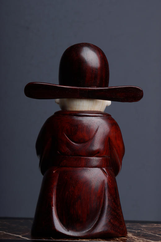 小财神°摆件小叶紫檀+猛犸牙 商品图8