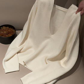 【特价不退换】【预售7天】良木礼大V领羊毛上衣（3485F）