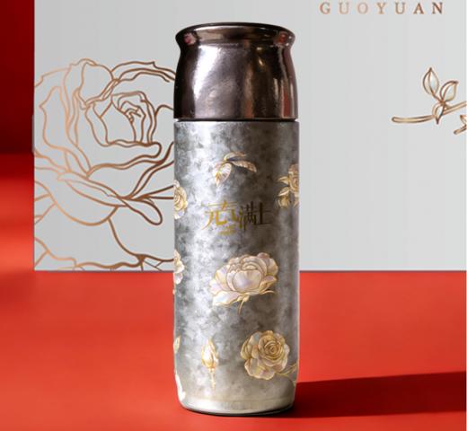 国缘-钛杯套装礼盒-月季钛杯 商品图1