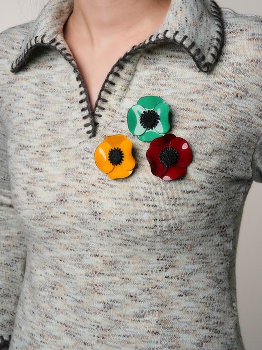 北京仓｜Cilea Bijoux-ANEMONE-银莲花 胸针（中号）［法国设计师］ 商品图0