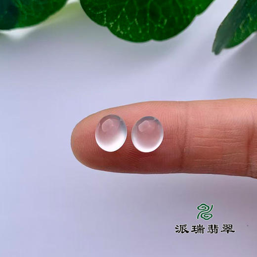 派瑞翡翠 翡翠耳饰 冰种 无色 商品图1