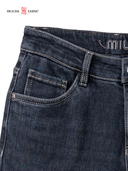 男装25秋冬新品牛仔直桶长裤2219-K1204 商品图5