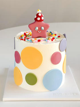 蛋糕定制—多彩星星