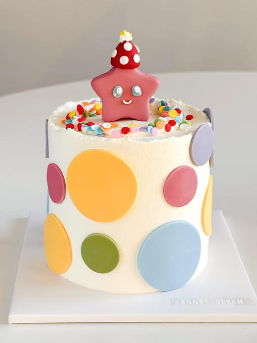 蛋糕定制—多彩星星 商品图0