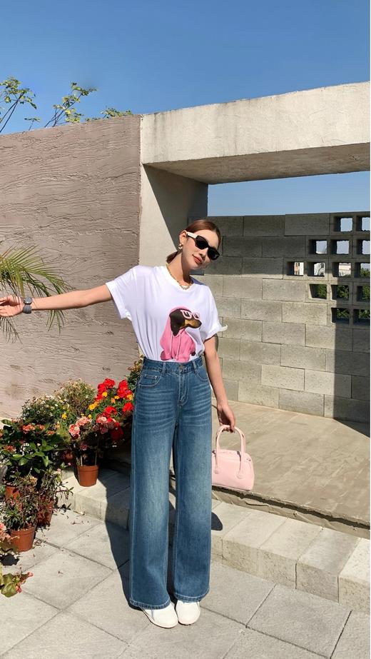 女装26春夏新品直筒牛仔阔腿裤2235-M8513 商品图2