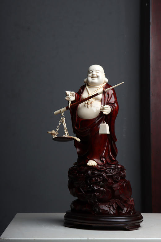 称心如意弥勒°小叶紫檀摆件 商品图2