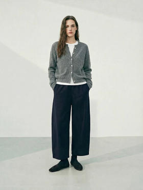 真丝驼绒气球裤