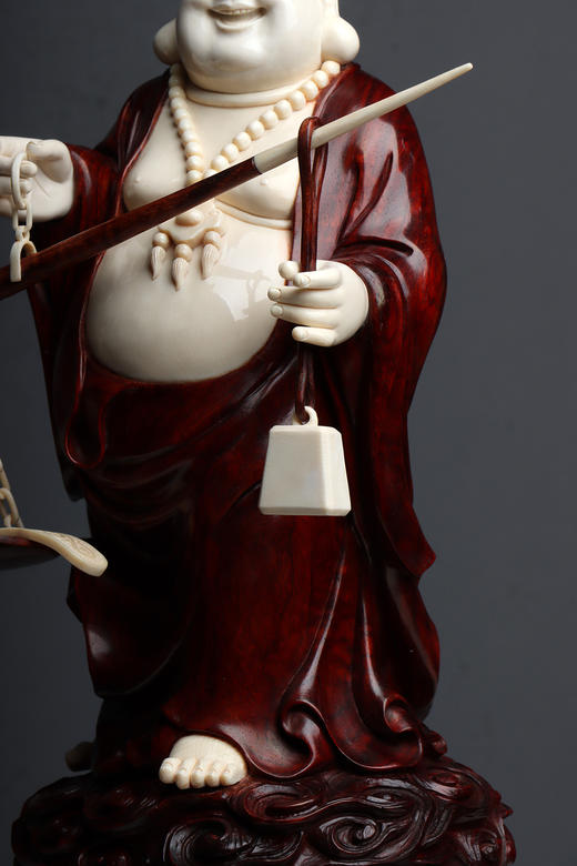 称心如意弥勒°小叶紫檀摆件 商品图6