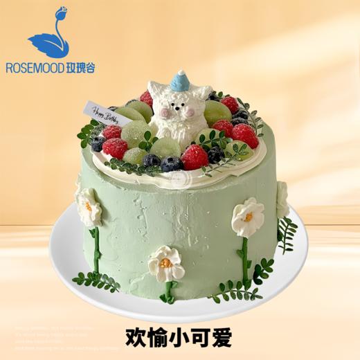 6英寸卡通•手绘系列动物奶油生日蛋糕（14选1） 商品图0