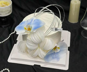 蓝色蝴蝶兰蛋糕（提前5小时预定）