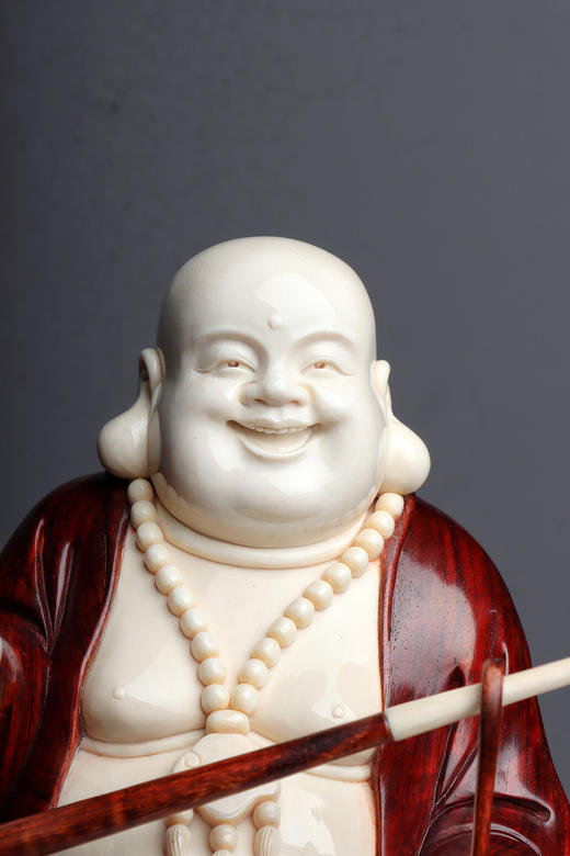 称心如意弥勒°小叶紫檀摆件 商品图5