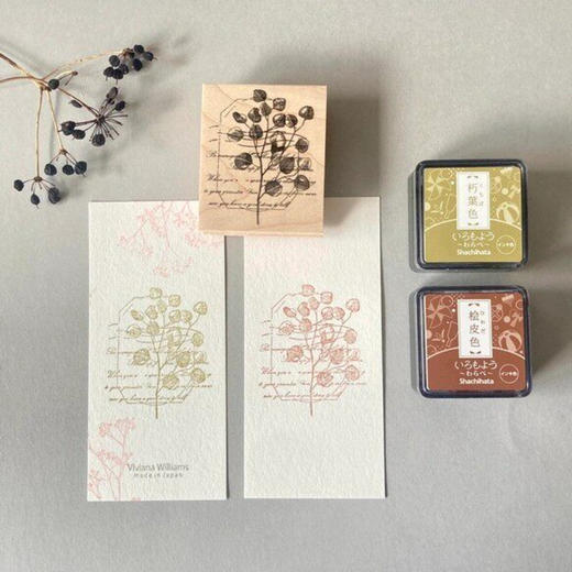 日本Hankodori & Viviana 植物絮语 手帐 印章 商品图1